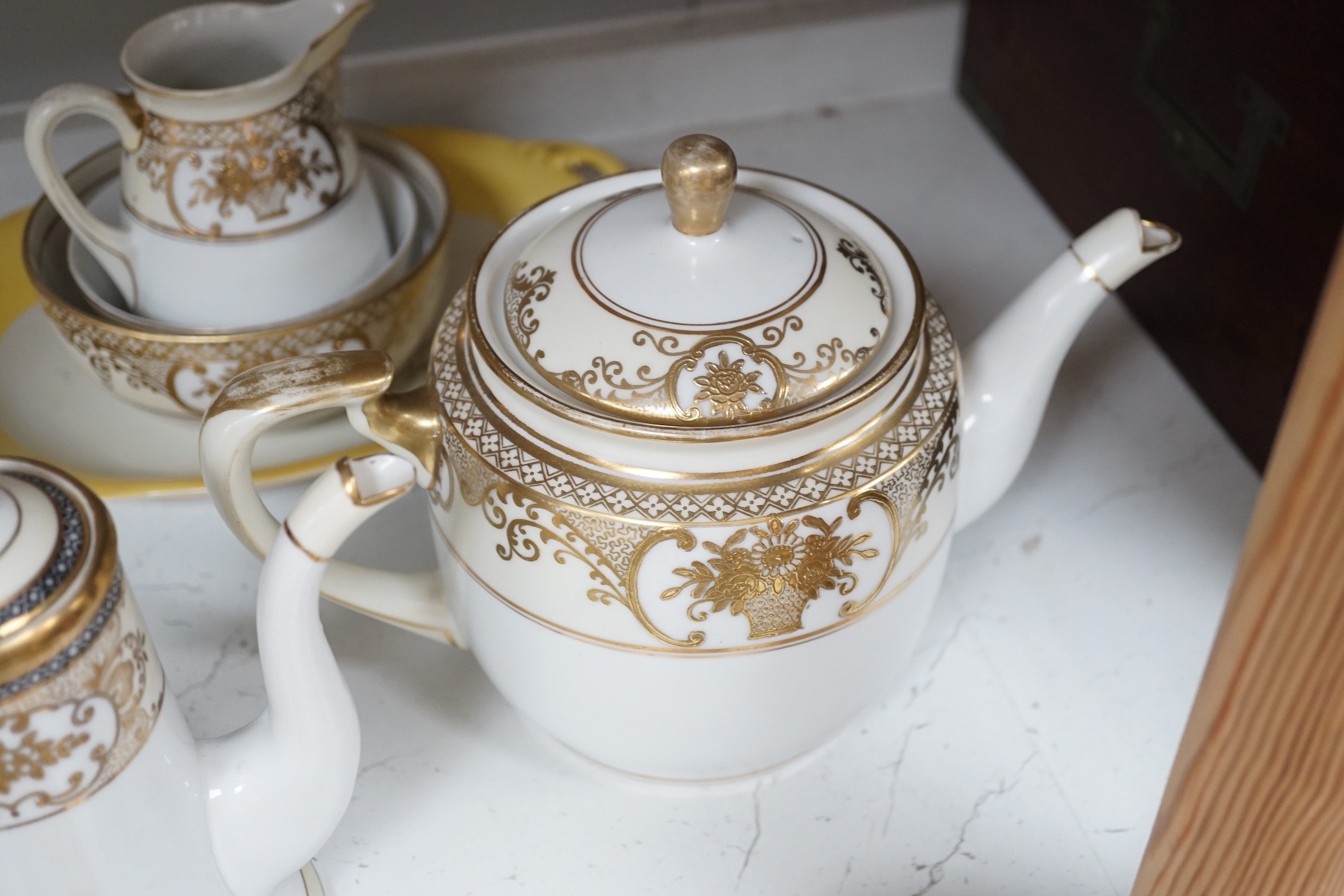 A Noritake tea and coffee set, pattern number 44318